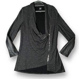 Women's Black Asymmetrical Jacket